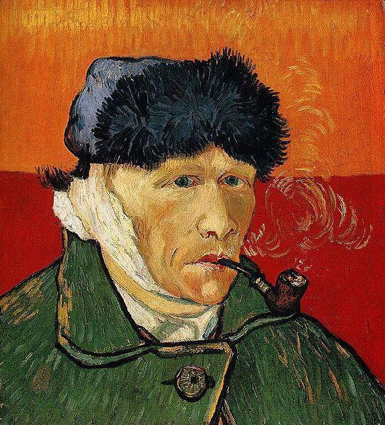 Vincent Van Gogh Self Portrait with Bandaged Ear and Pipe